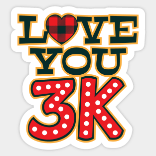 Love You 3K Sticker